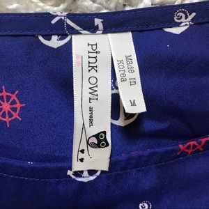 3/4 Sleeve Nautical Blouse